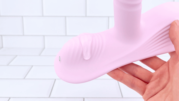 powerful vibrations on anal teaser Thrusting Hands-free Vibrator 