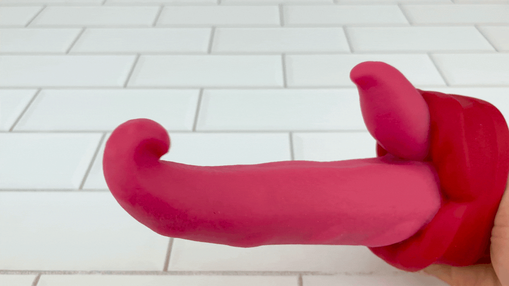 GIF of Dual-Action Thrusting & Rotating Tongue full rotations slightly slowed down 