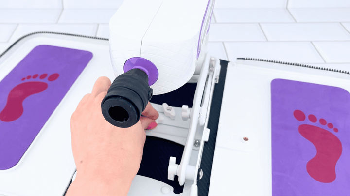 GIF of stability bracket from Thrusting Automatic Sex Machine being slid into place 