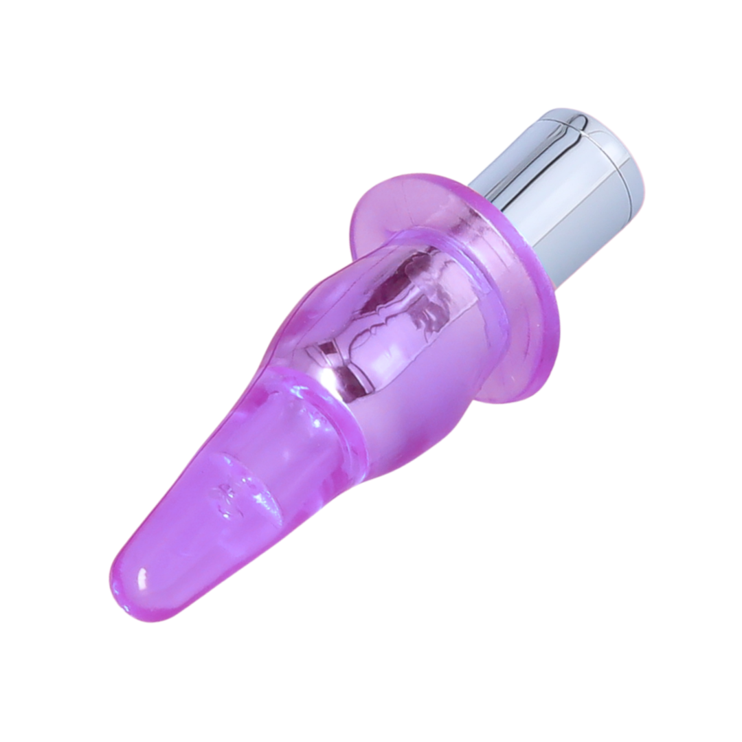 purple jelly Vibrating Beginner Butt Plug 