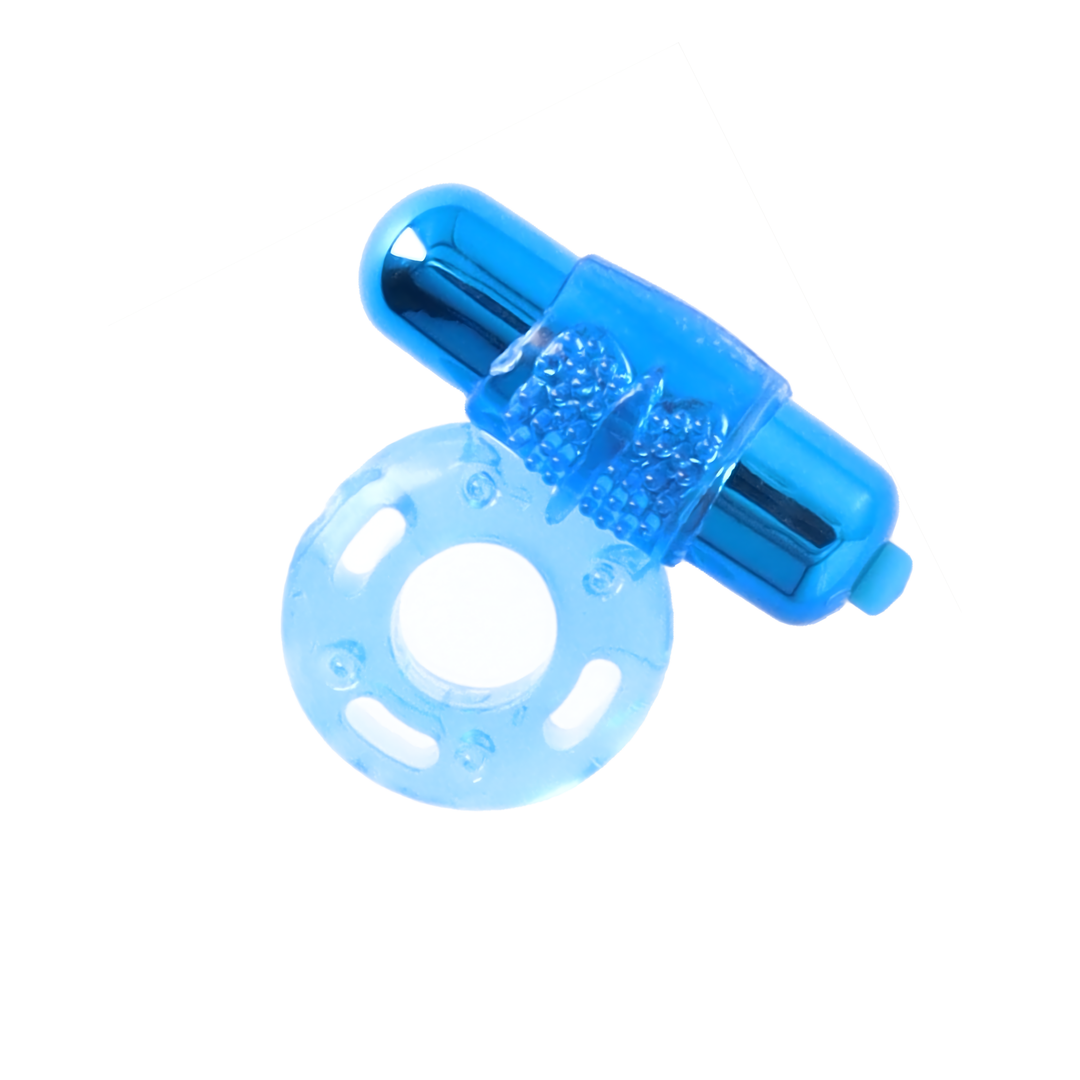 blue bullet vibe and jelly cock ring from Classix Ultimate Pleasure Couple's kit 