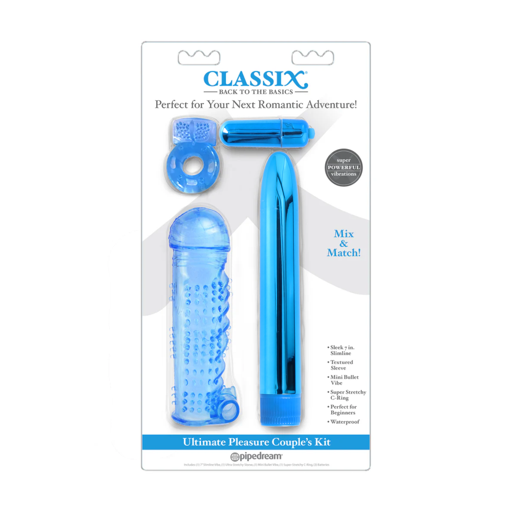 blue Classix Ultimate Pleasure Couple's as seen inside of packaging 