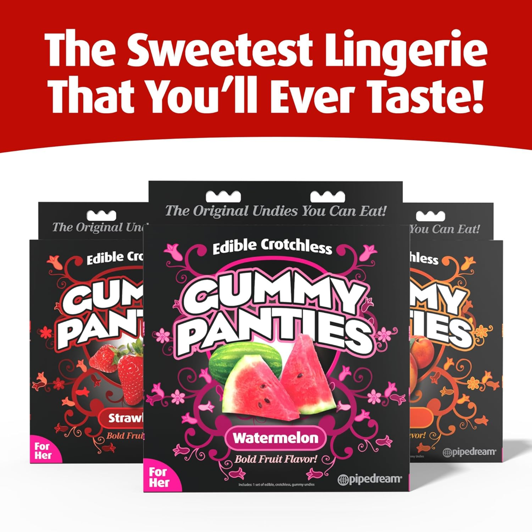 the sweetest lingerie that you'll ever taste Edible Crotchless Gummy Panties 
