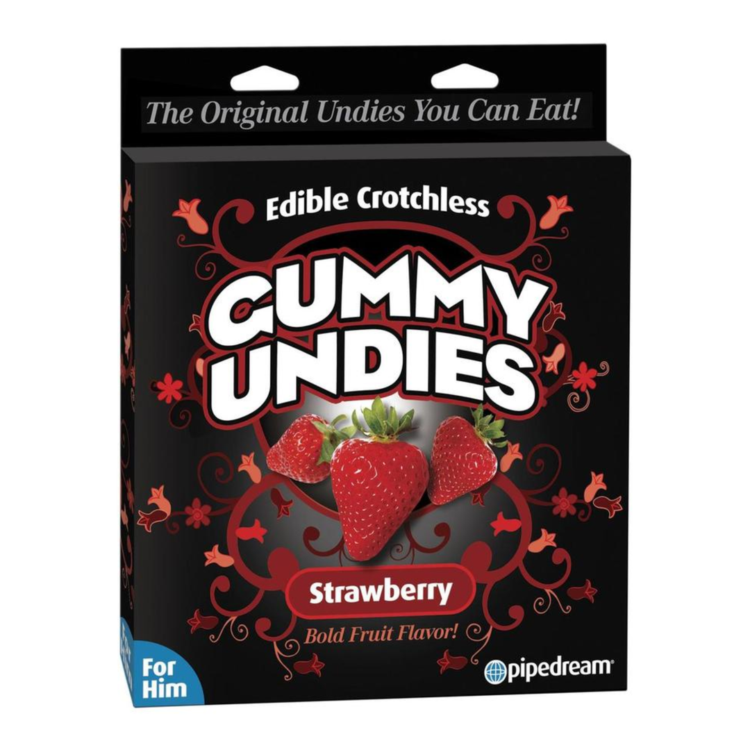 Edible Male Gummy Undies as seen inside of packaging 