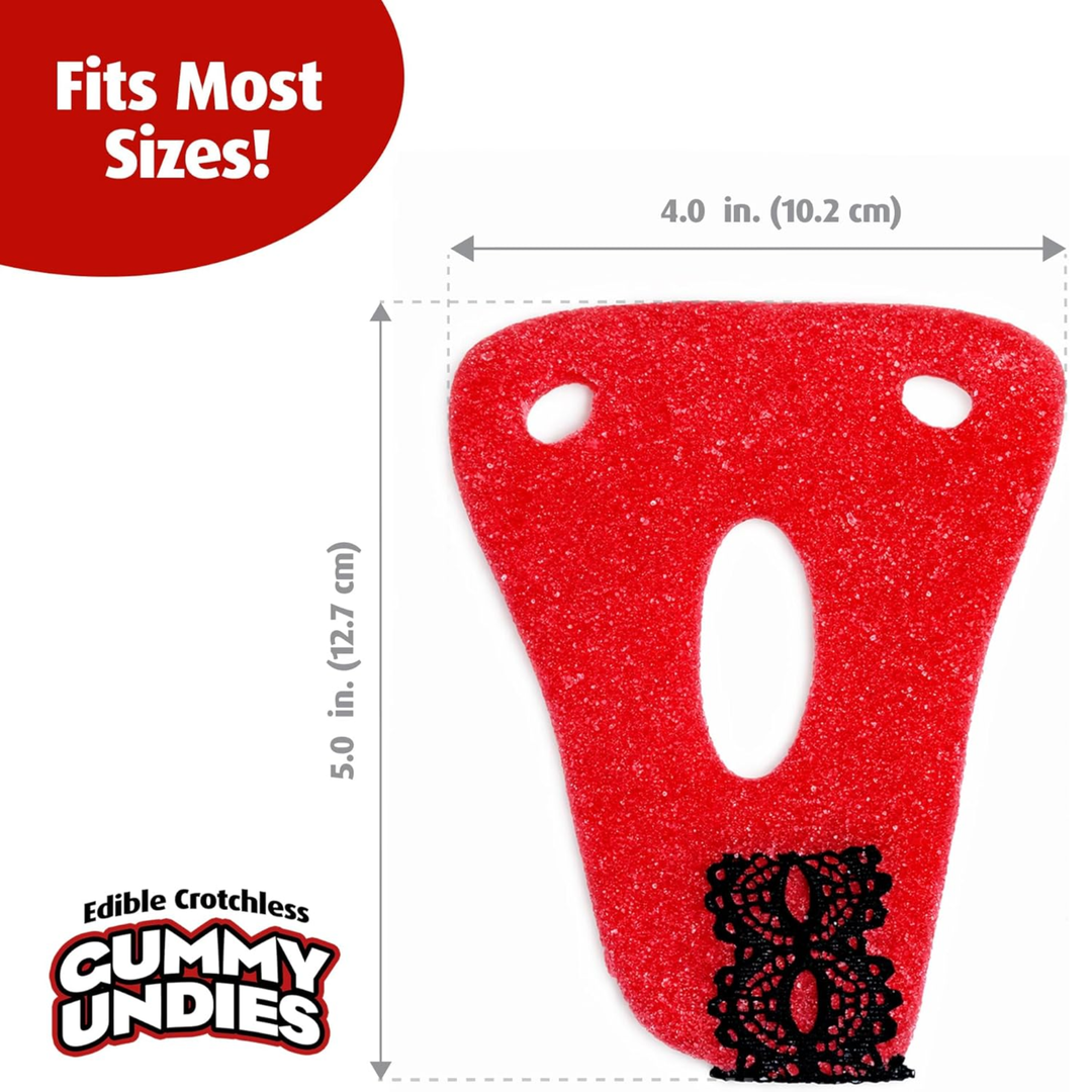 product dimensions for Edible Male Gummy Undies 