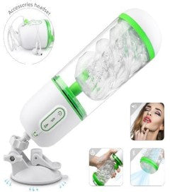(NEW Pull 1 for MKTG) Vibrating/Sucking Masturbator w/ Voice Mode