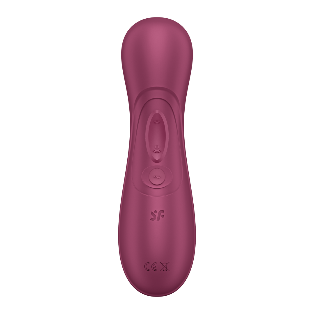 Liquid Air vibrator facing back showing controls