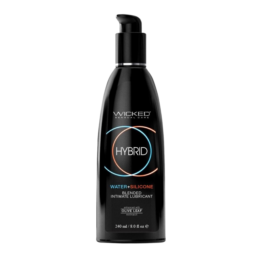 Wicked Hybrid Lubricant Fragrance Free 8oz bottle 
