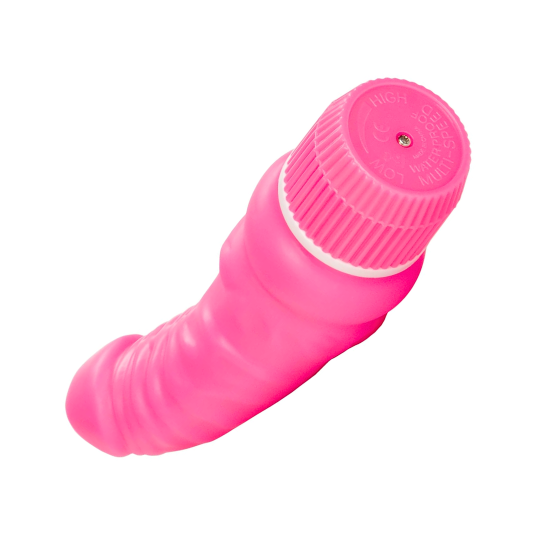 view of multi speed dial from CalExotics Spellbound Stud Dildo Vibe 