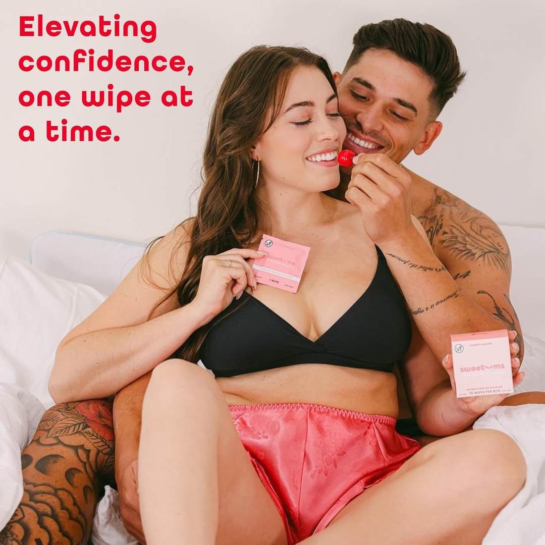 elevating confidence one wipe at a time Sweetums Flavored Wipes 