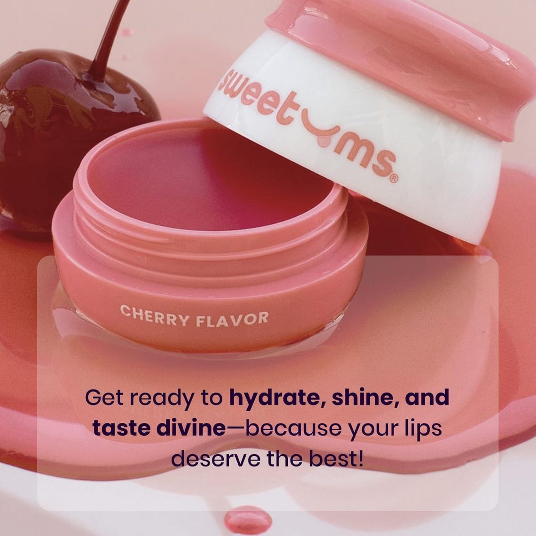 cherry Sweetums Flavored Lip Balm opened 