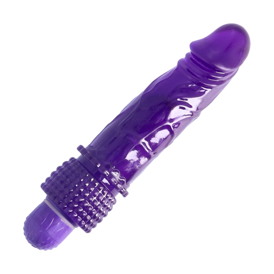 Vibrating Jelly Dong in purple color 
