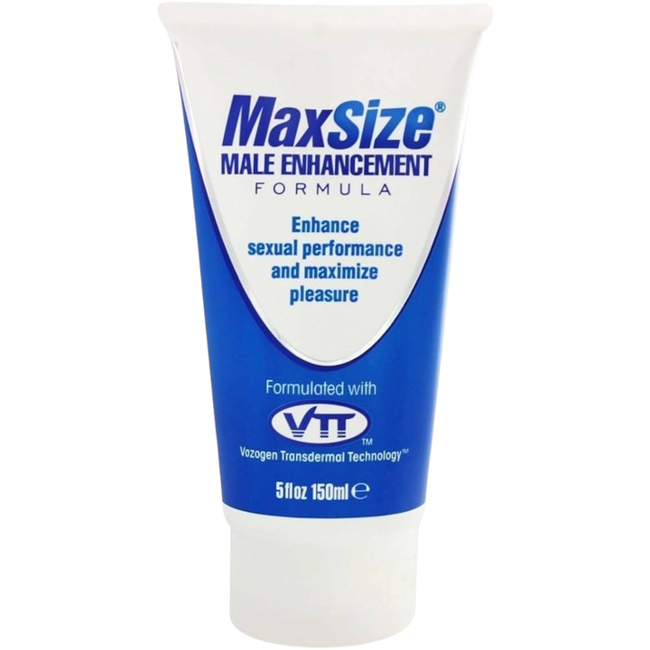 Max Size Male Enhancement Cream front of package