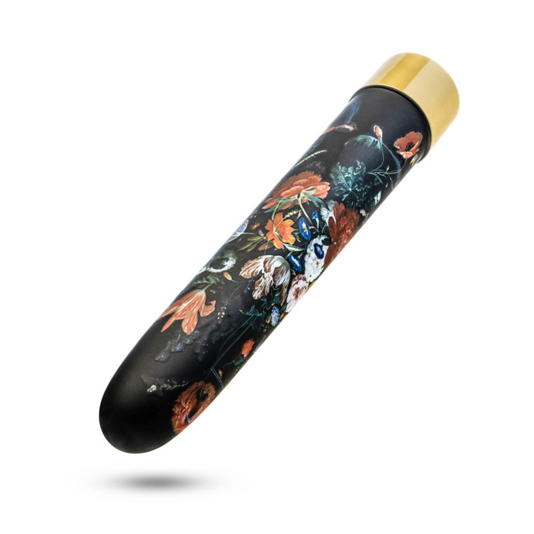 The Collection - Bountiful - 7 Inch Rechargeable Vibe - Flora image of product showing the floral detail.