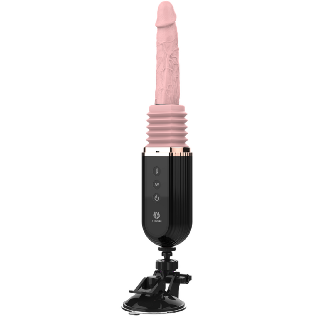 Hands-Free Thrusting & Vibrating Silicone Dildo - Includes Suction Cup TooTimid.com Hands-Free Thrusting & Vibrating Silicone Dildo - Includes Suction Cup TooTimid.com