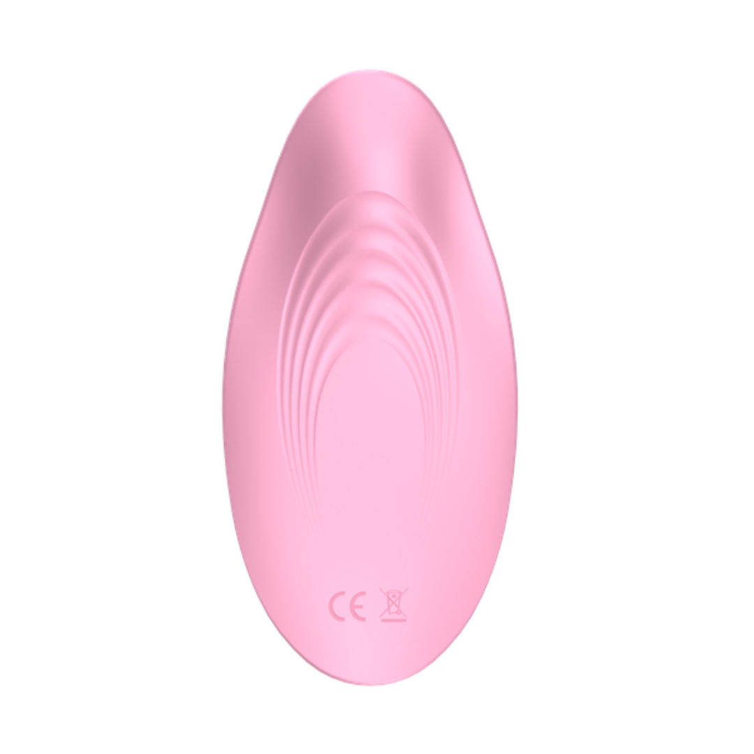 Image of Secret Tease Wearable Vibe bottom of the toy showing the ripples.