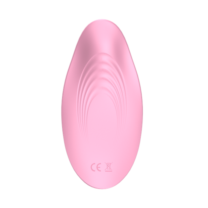 Image of Secret Tease Wearable Vibe bottom of the toy showing the ripples.