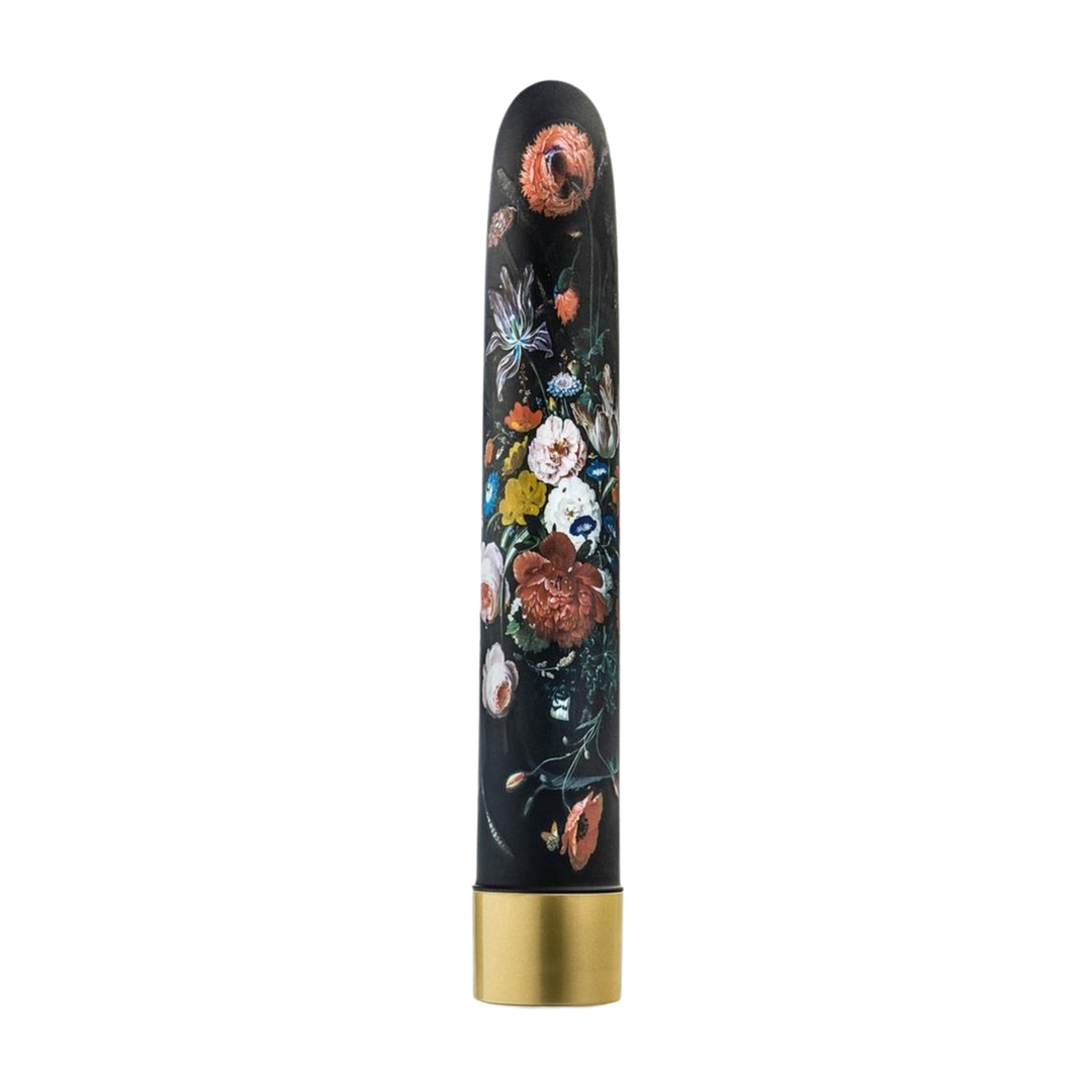 The Collection Bountiful Slimline Vibrator - Black/Multicolor 