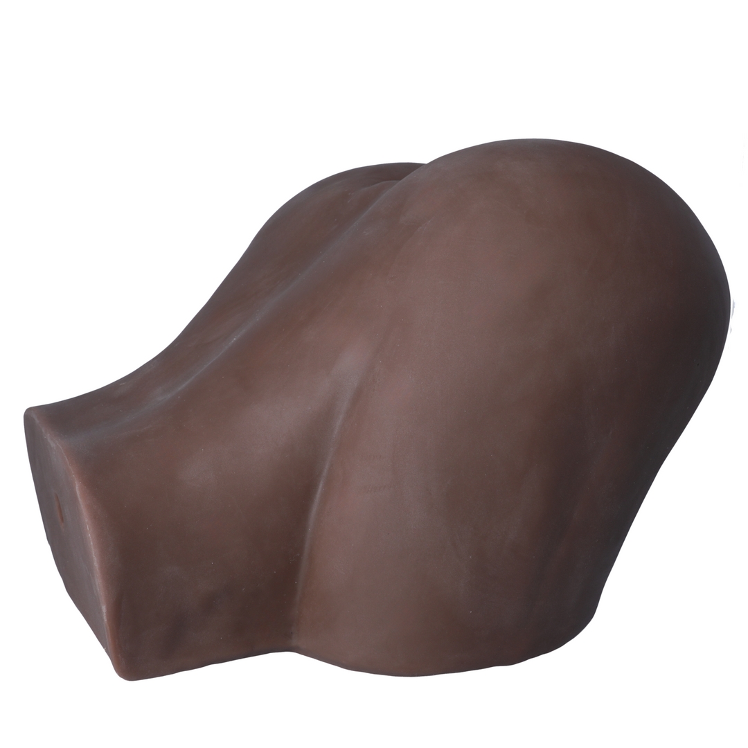 side view of life size brown male masturbator 
