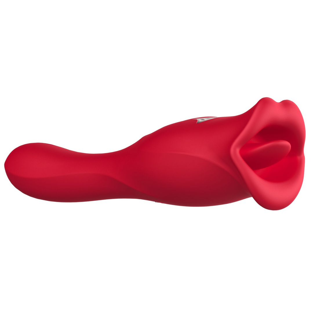 French Kiss Duo - Dual-End G-Spot & Licking and Kissing Vibrator TooTimid.com French Kiss Duo - Dual-End G-Spot & Licking and Kissing Vibrator TooTimid.com