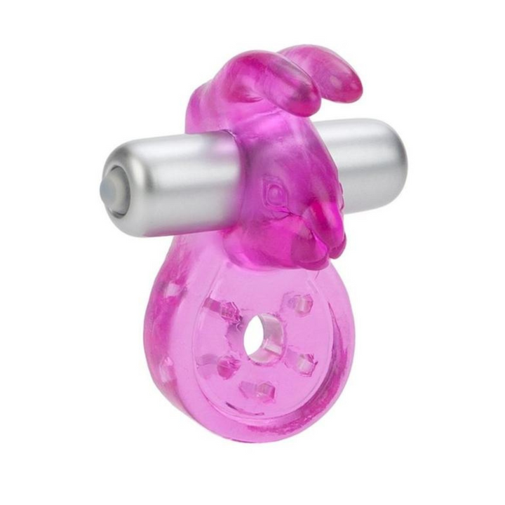 Micro Vibe Arouser Bunny Vibrating Cock Ring - Purple