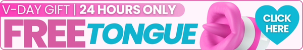 Promotional banner for a 'Free Ultra Soft & Fast Tongue' product with a pink and blue design, featuring text and a call to action.