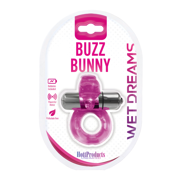 buzz bunny cock ring wet dreams hott products unlimited in packaging