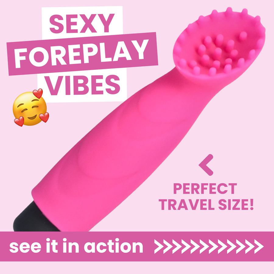 Sexy foreplay vibes perfect travel size! see it in action. coochy brush vibrator 