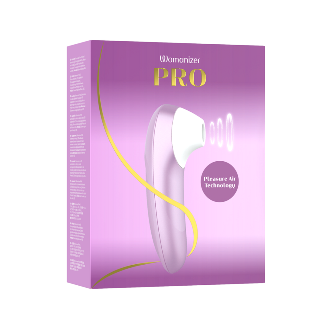 Womanizer Pro Rechargeable Silicone Air Pulse Clitoral Vibrator packaging 