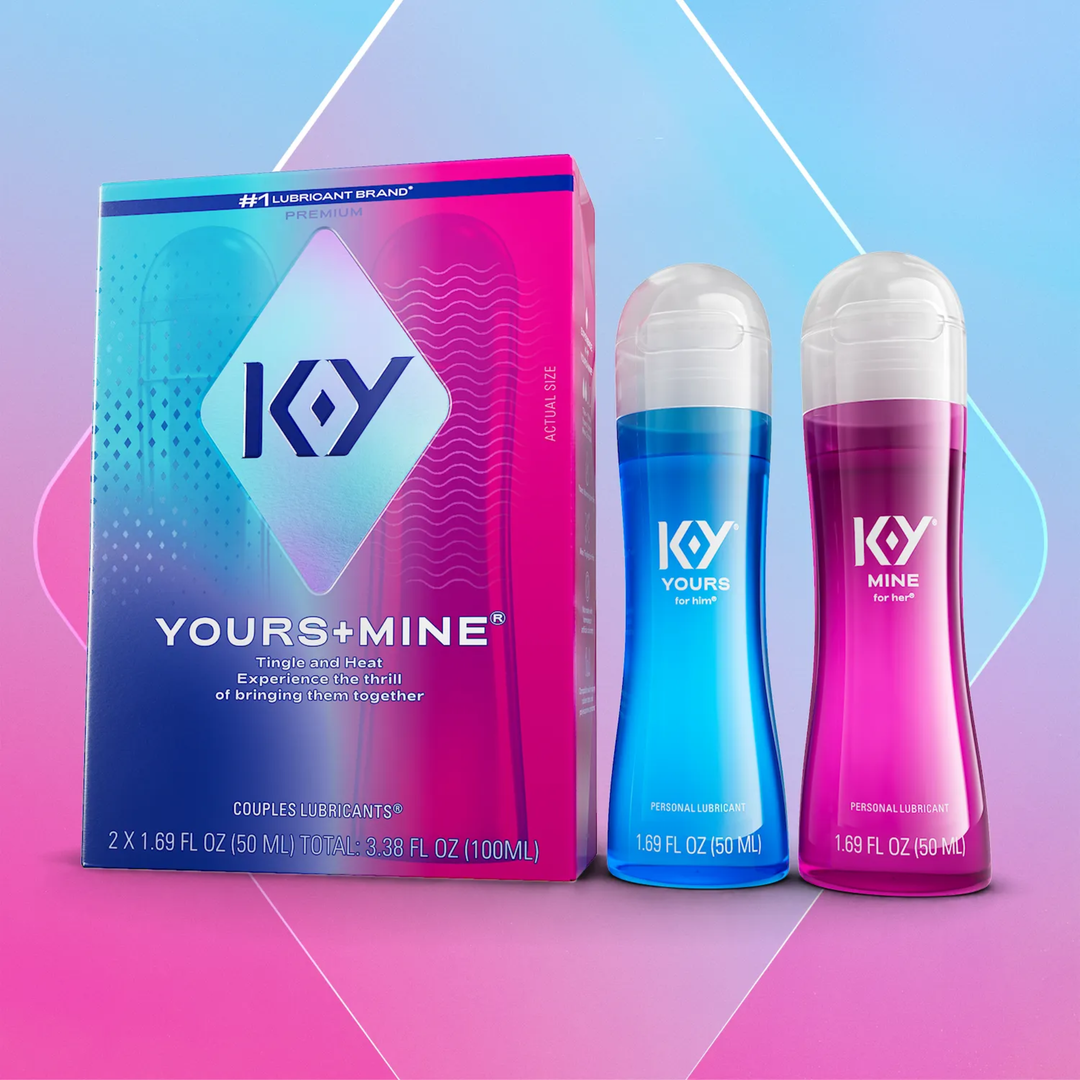 KY Yours and Mine Couples Lubricant Set outside packaging
