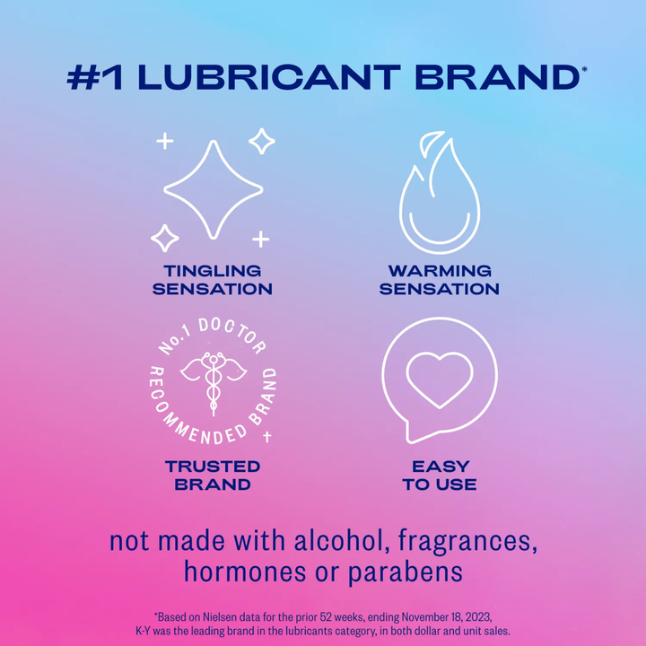 KY Yours and Mine Couples Lubricant Set product features 