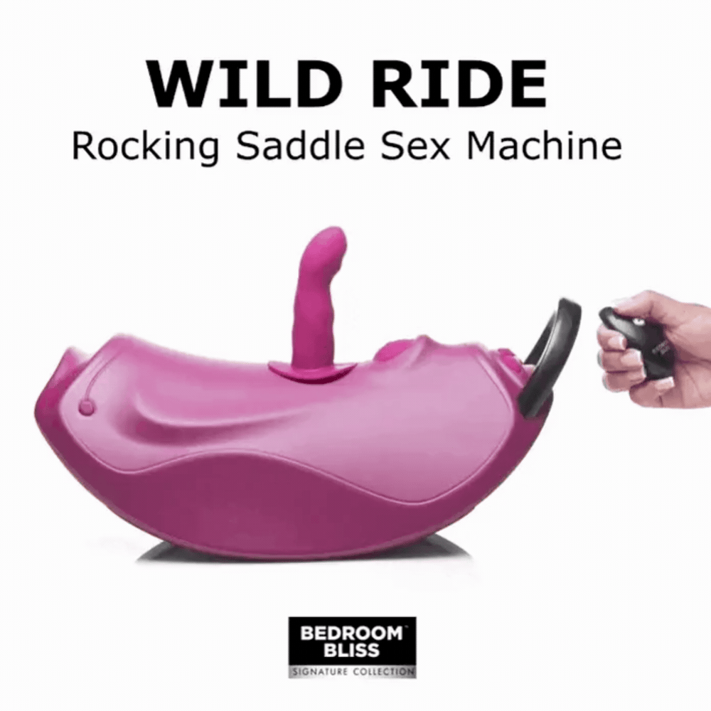 fingering motion from Bedroom Bliss Wild Ride Rocking Saddle Rechargeable Sex Machine 