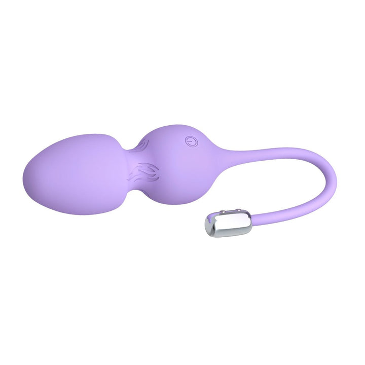 side image of purple kegel balls