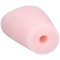 Bottom view of opening at the end of the masturbator.