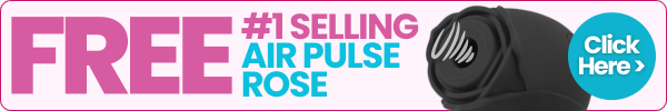 Advertisement for a free air pulse rose with a black device and call-to-action text.