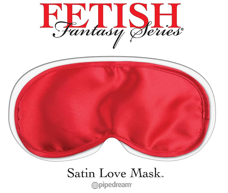 Red Pipedream Satin Love Mask