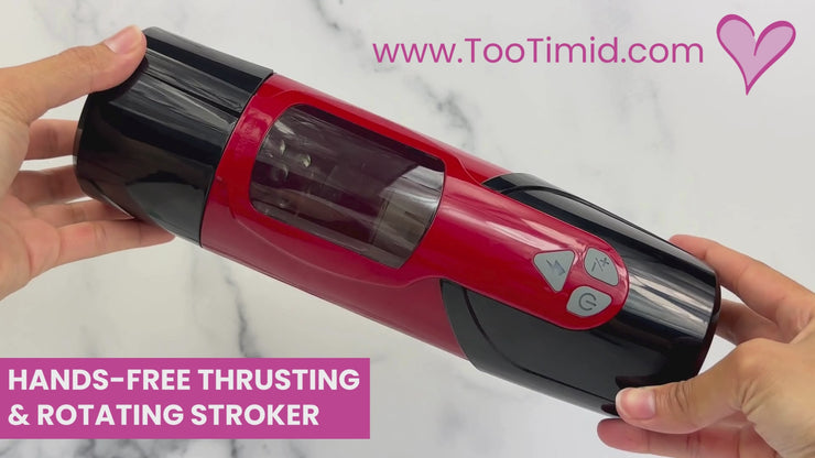 MOANIQUE Telescopic Moaning Hands-Free Masturbator - Rotates and Thrus   TooTimid.com