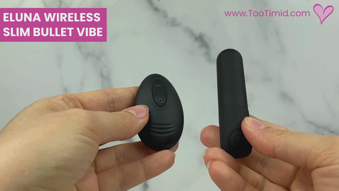 Video of wireless bullet in action and being used on a model of a vagina