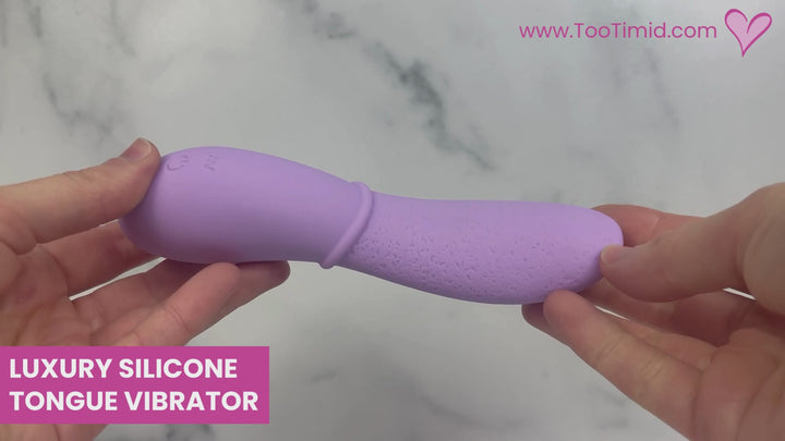 video of purple tongue vibrator