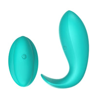 Wearable couples vibrator with remote.
