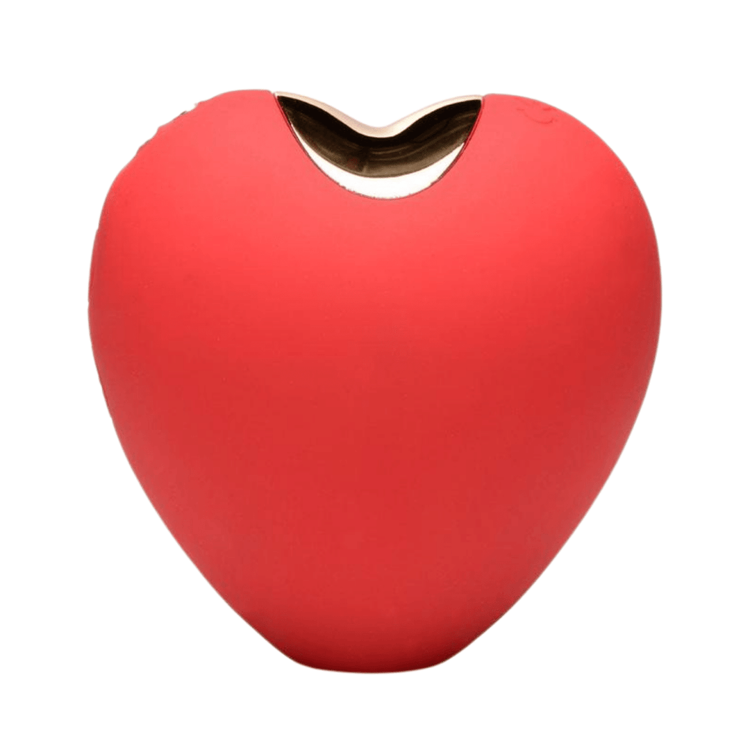 Discreet heart-shaped air stimulation clit vibrator by Shegasm