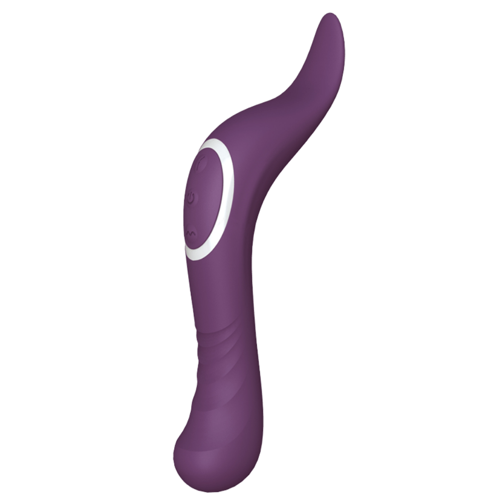 Photo of a luxury flickering tongue vibrator made with hypoallergenic silicone 