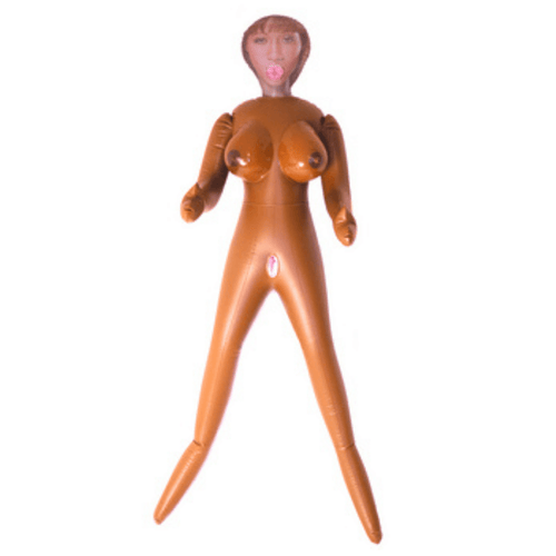 Image of the sex doll blown-up.