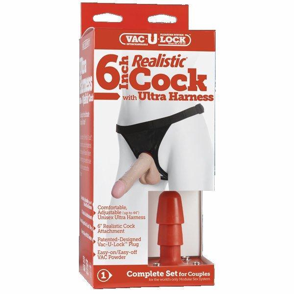 Vac U Lock Ultra Harness 2 And Plug With Dong - Clearance Items