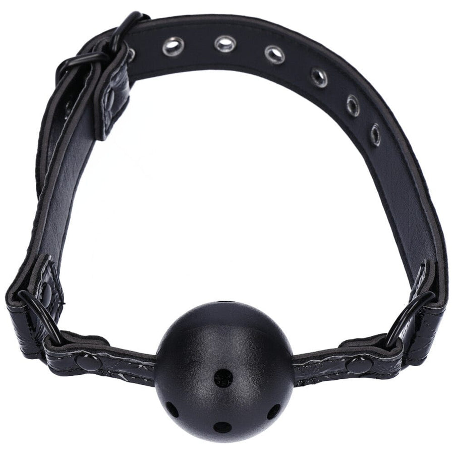 Breathable adjustable ball gag