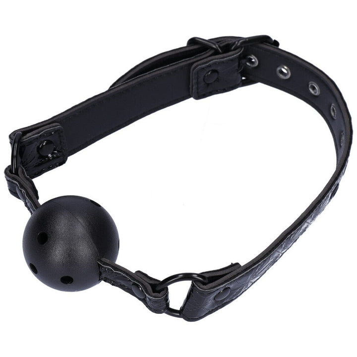 ball gag from above slightly left