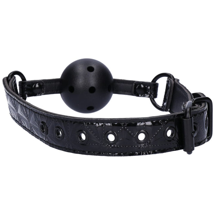 Back side of adjustable bondage gag