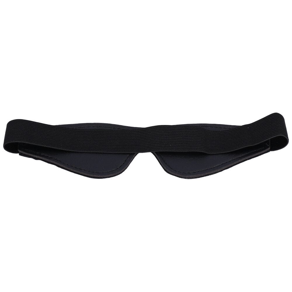 Black blindfold with elastic band