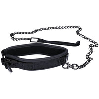 BDSM collar and leash for fetish play