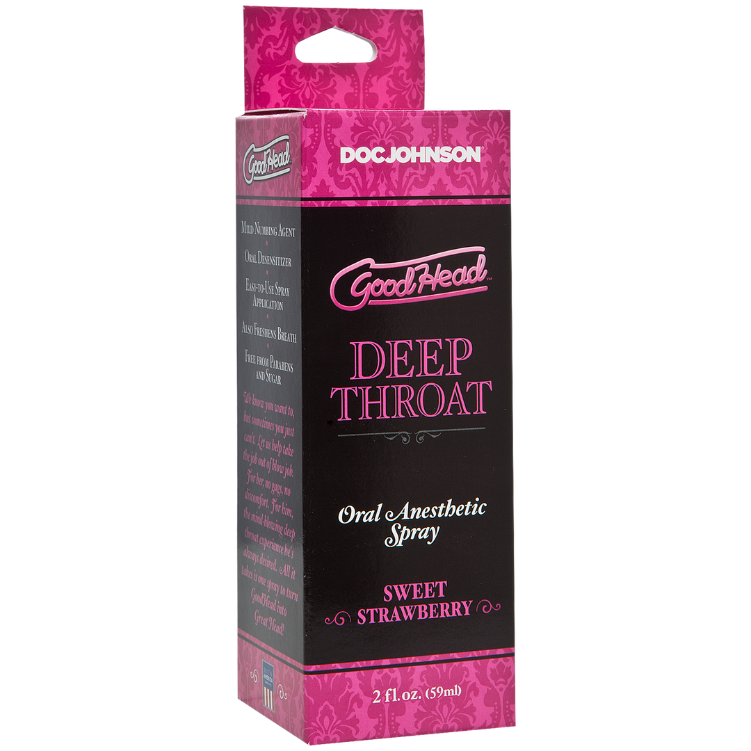 Boxed packaging for Good Head deep throat spray